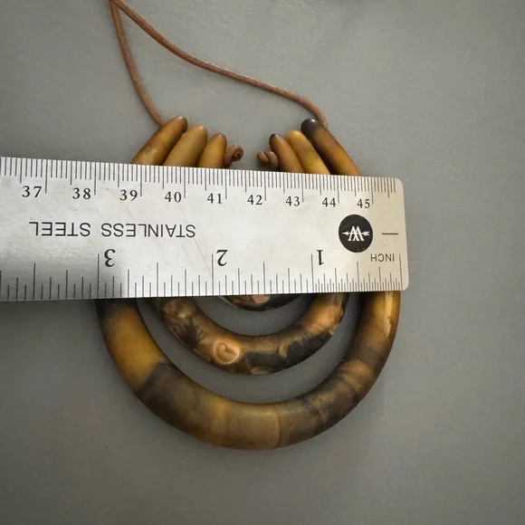 Dinosaur Designs Brown and Black Necklace - Picture 6 of 7